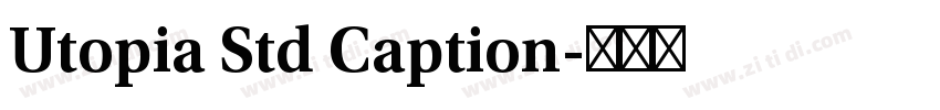 Utopia Std Caption字体转换